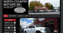 Desktop Screenshot of northcountrymotorsinc.com